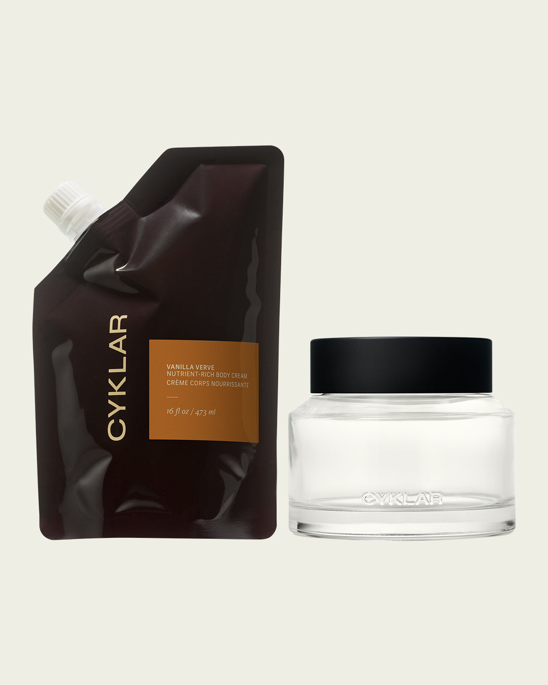Vanilla Verve - Body Cream Refill + Jar Set